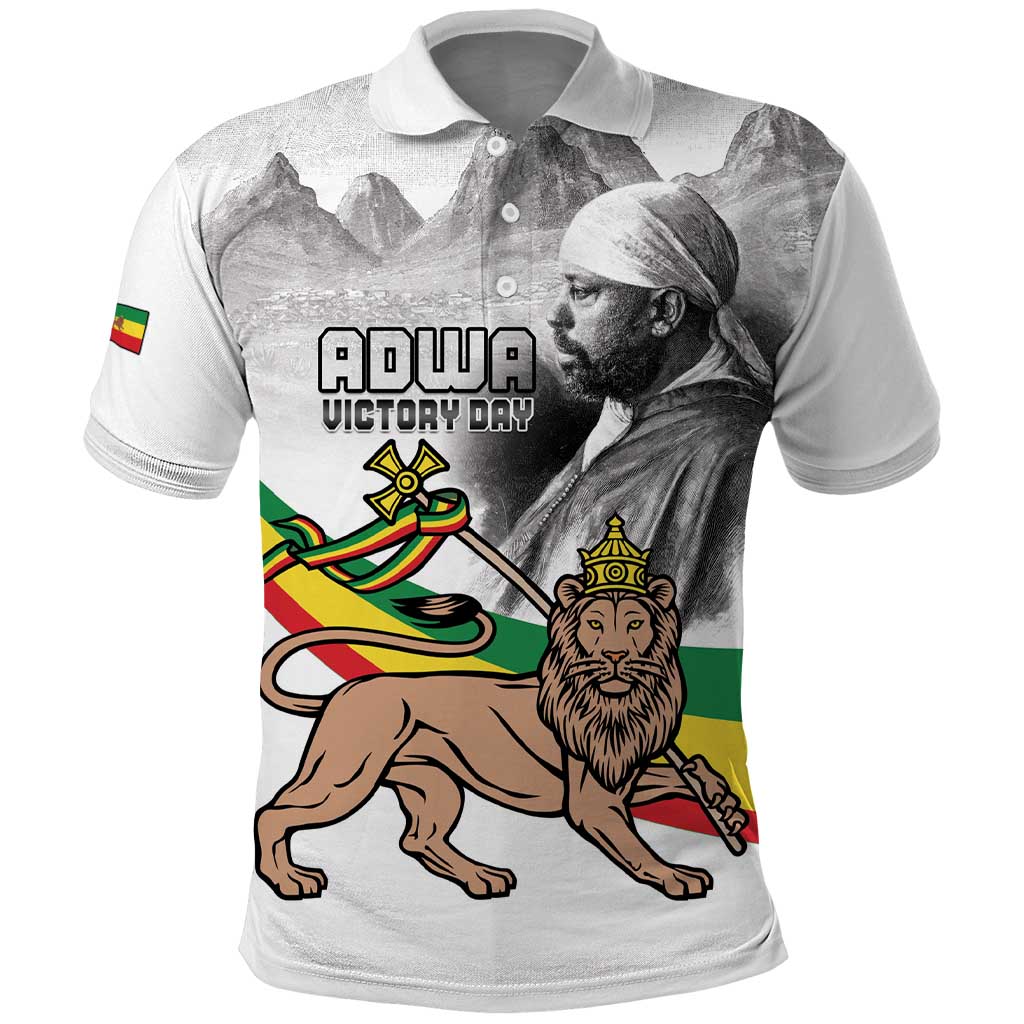 African Victory Menelik II Polo Shirt Battle Of Adwa