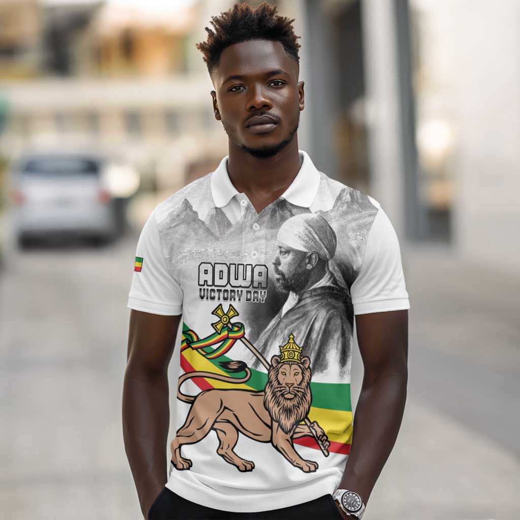 African Victory Menelik II Polo Shirt Battle Of Adwa