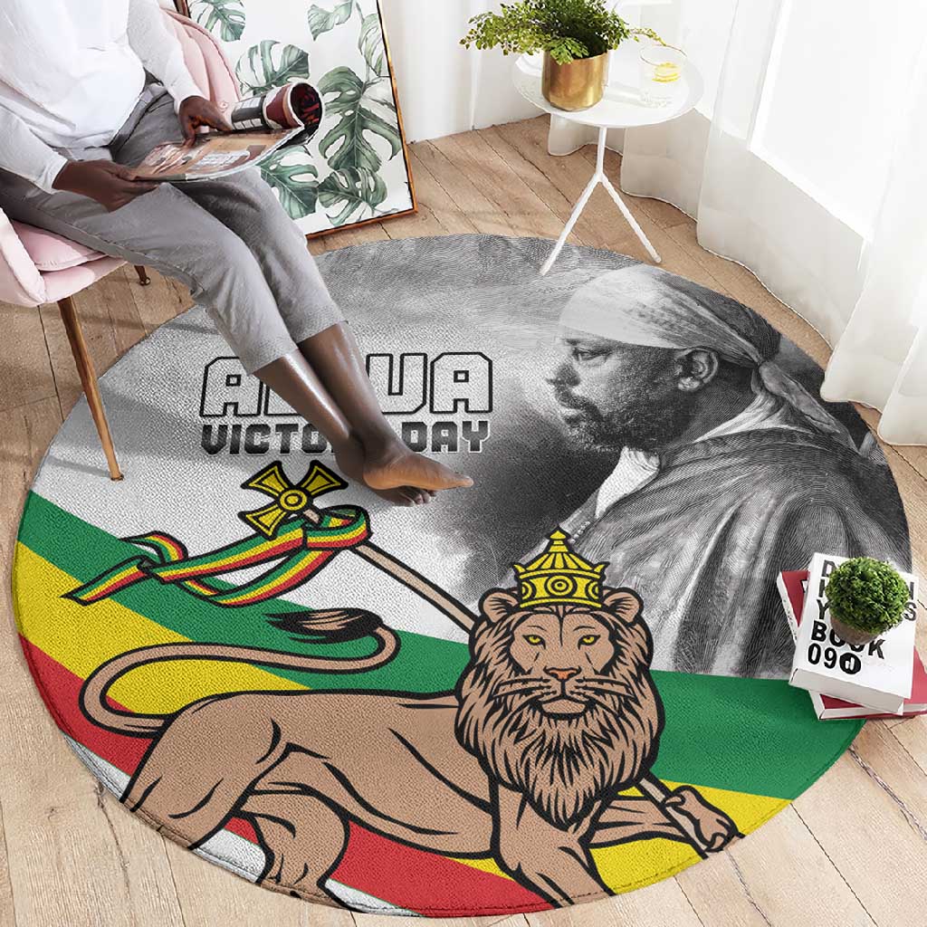African Victory Menelik II Round Carpet Battle Of Adwa