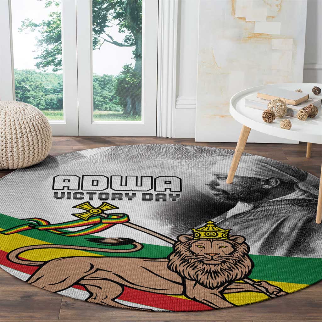 African Victory Menelik II Round Carpet Battle Of Adwa