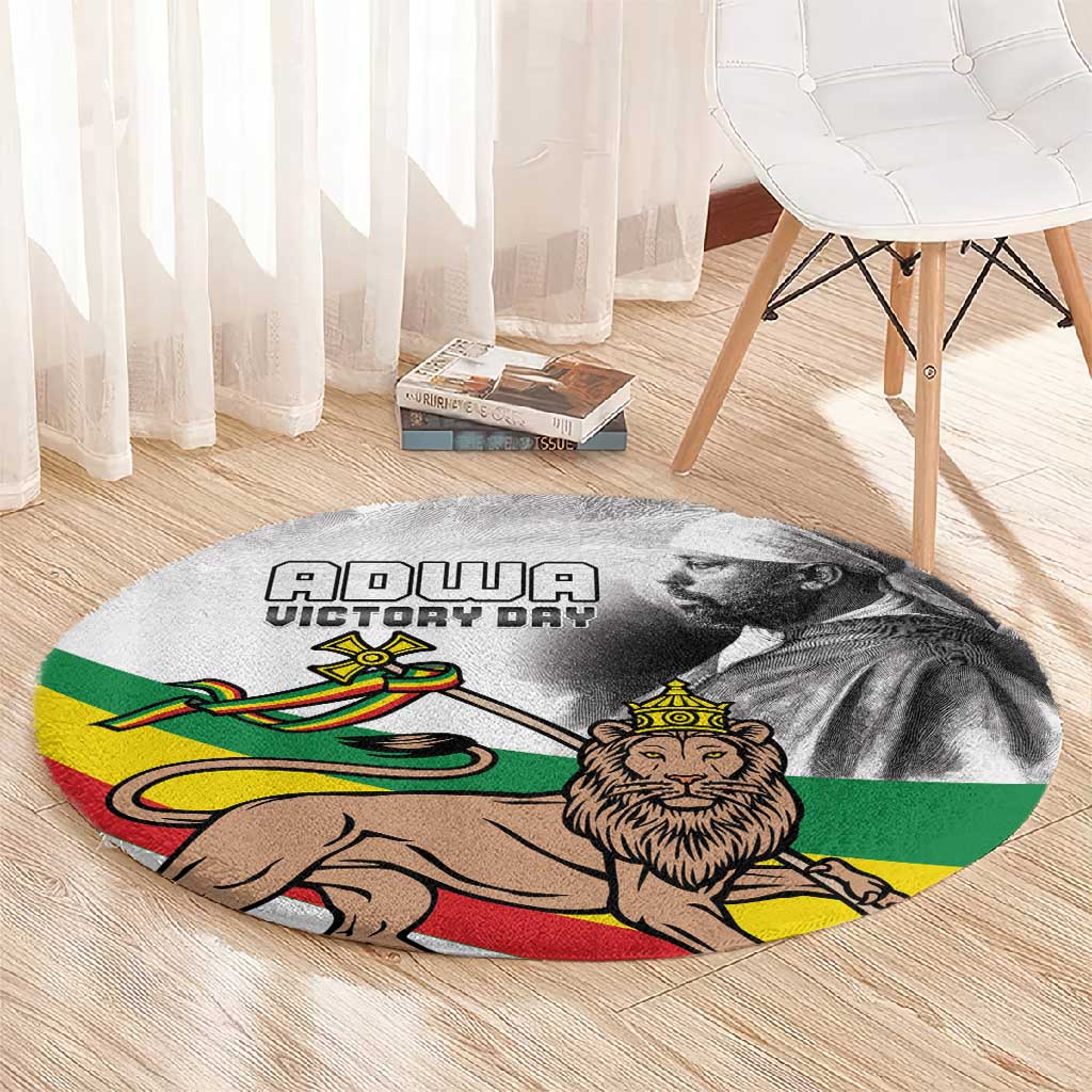 African Victory Menelik II Round Carpet Battle Of Adwa