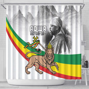 African Victory Menelik II Shower Curtain Battle Of Adwa
