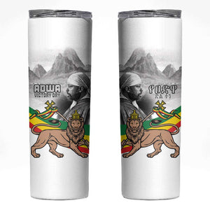 African Victory Menelik II Skinny Tumbler Battle Of Adwa