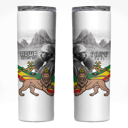 African Victory Menelik II Skinny Tumbler Battle Of Adwa