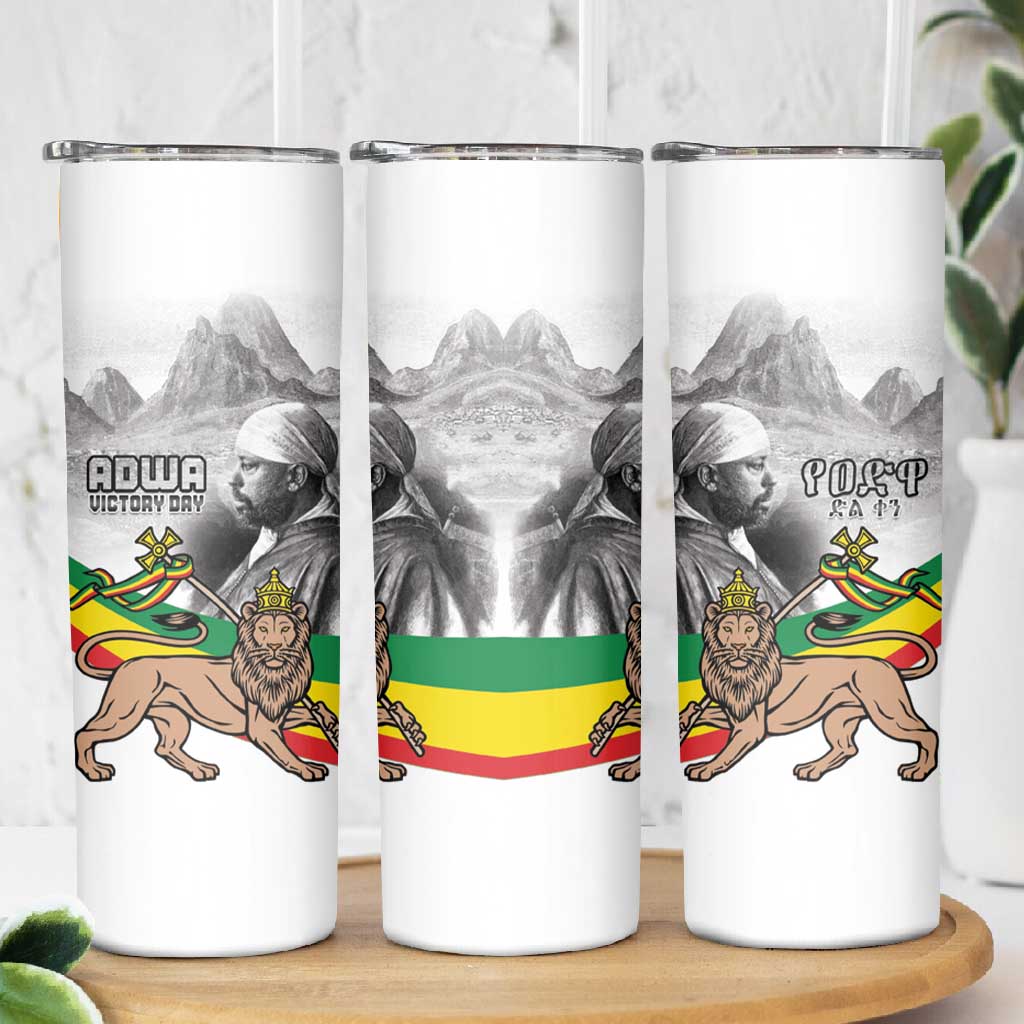 African Victory Menelik II Skinny Tumbler Battle Of Adwa