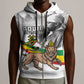 African Victory Menelik II Sleeveless Zip Hoodie Battle Of Adwa - African Pride