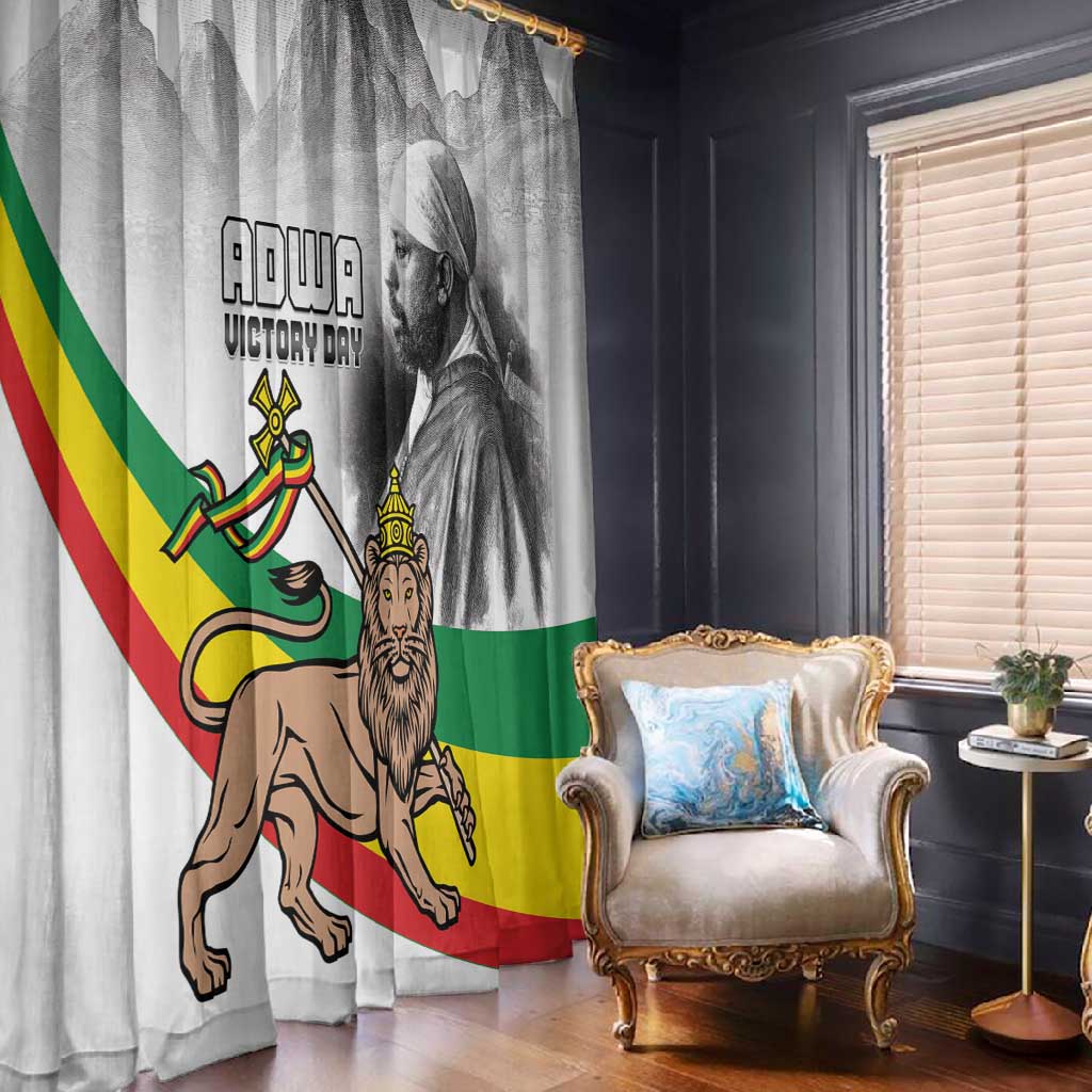African Victory Menelik II Window Curtain Battle Of Adwa