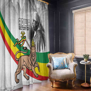 African Victory Menelik II Window Curtain Battle Of Adwa