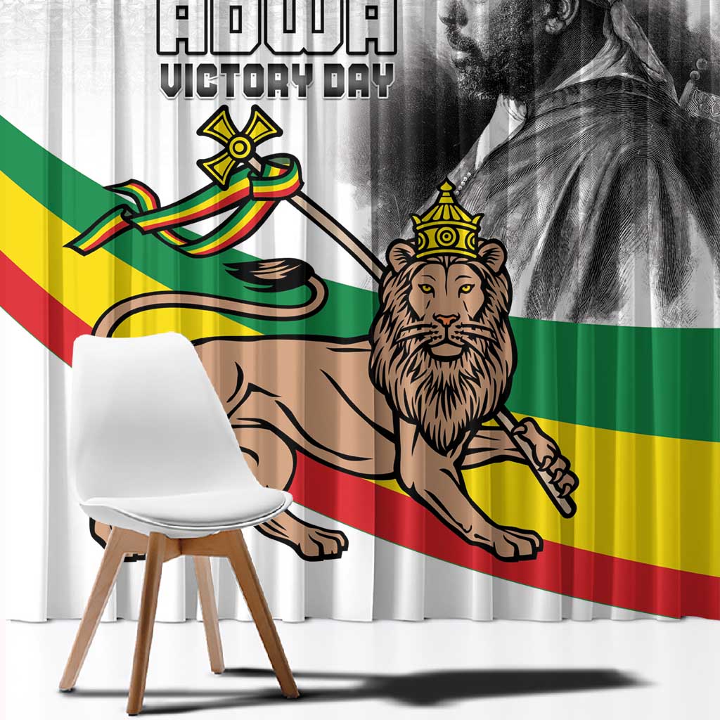 African Victory Menelik II Window Curtain Battle Of Adwa