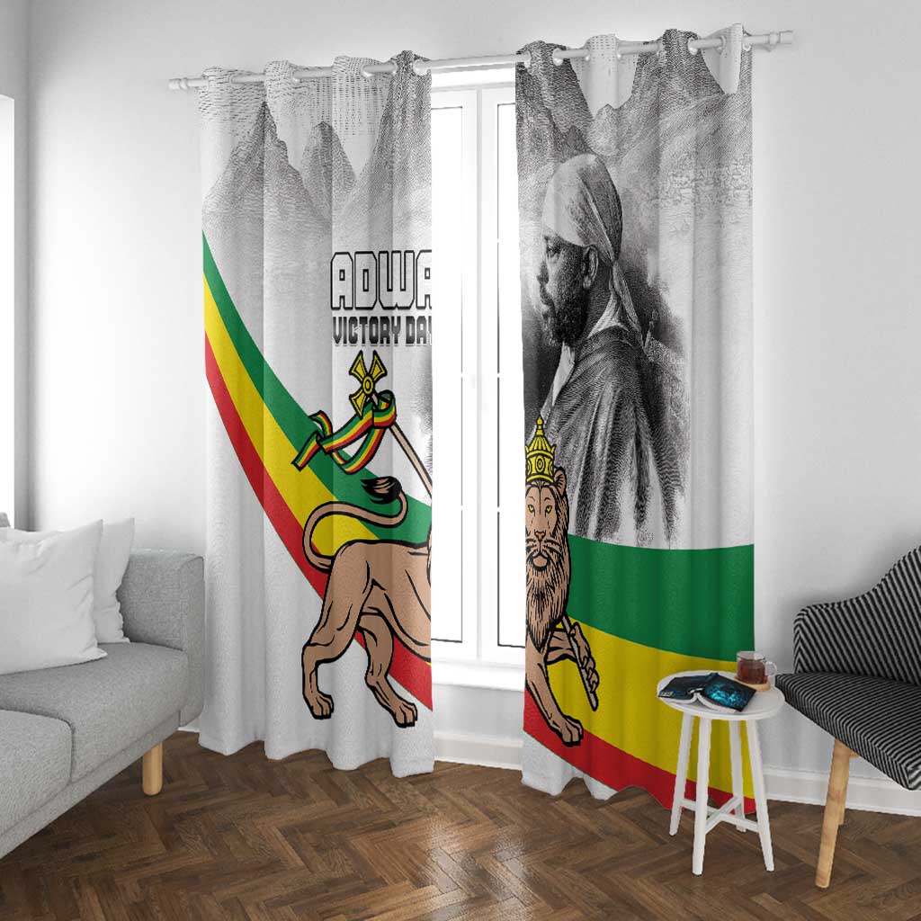 African Victory Menelik II Window Curtain Battle Of Adwa
