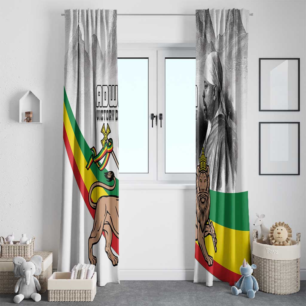 African Victory Menelik II Window Curtain Battle Of Adwa