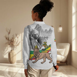 African Victory Menelik II Women Casual Shirt Battle Of Adwa LT15