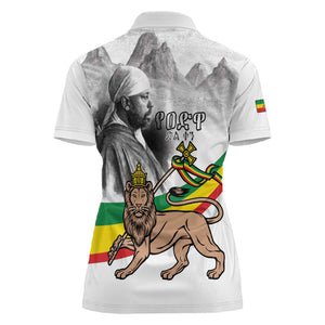 African Victory Menelik II Women Polo Shirt Battle Of Adwa
