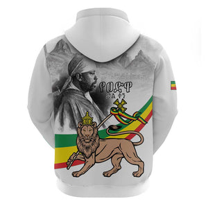 African Victory Menelik II Zip Hoodie Battle Of Adwa