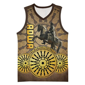 Adwa Victory Day Basketball Jersey Adwa Battle Shield - Vintage Style - African Pride