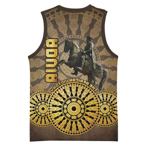 Adwa Victory Day Basketball Jersey Adwa Battle Shield - Vintage Style - African Pride