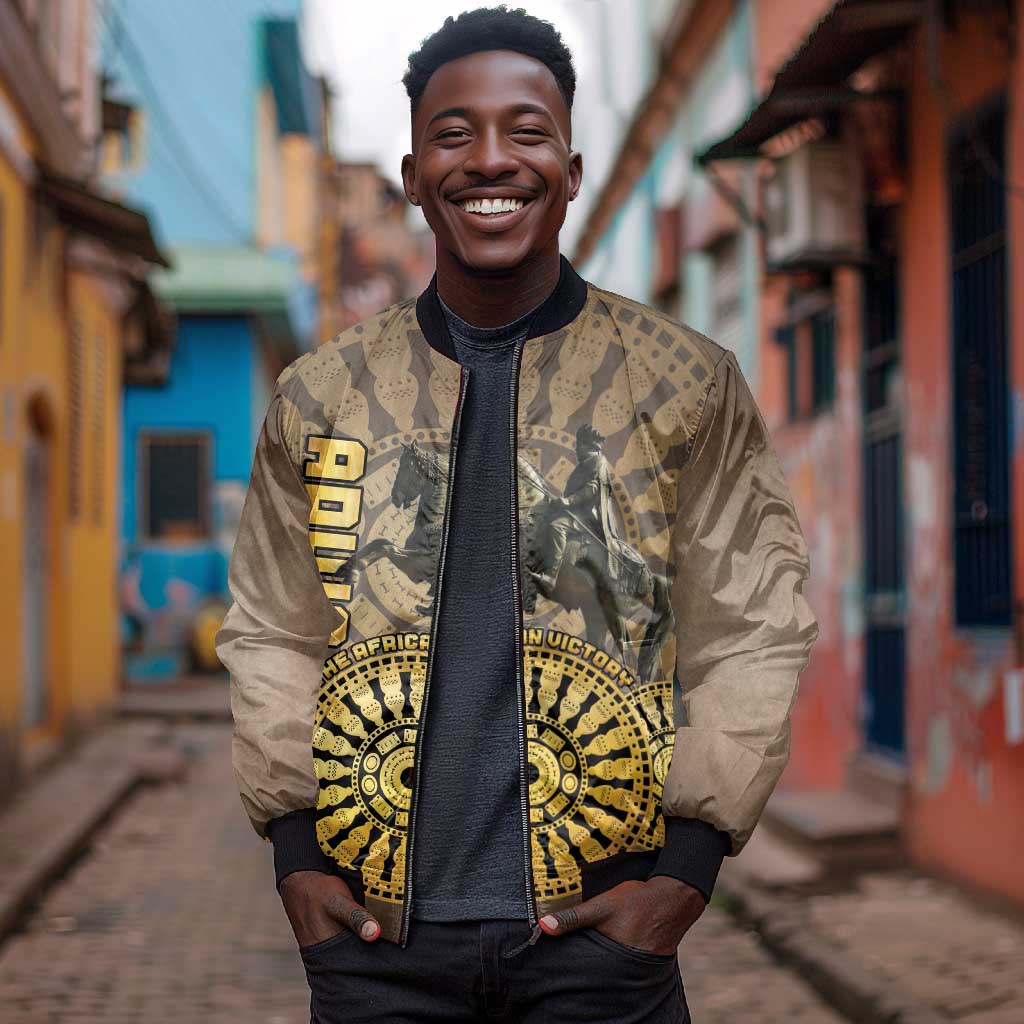 Adwa Victory Day Bomber Jacket Adwa Battle Shield - Vintage Style