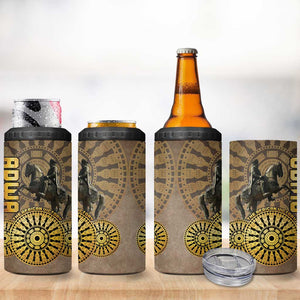 Adwa Victory Day 4 in 1 Can Cooler Tumbler Adwa Battle Shield - Vintage Style