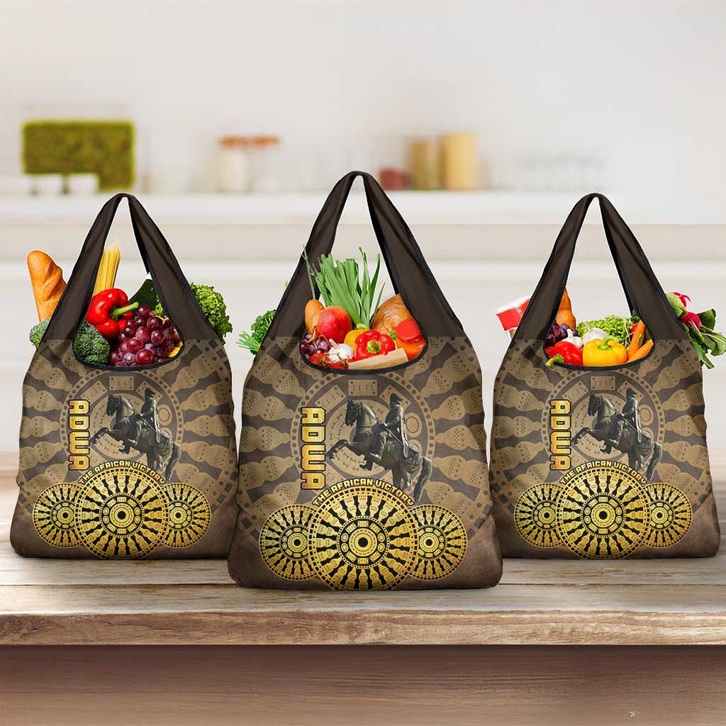 Adwa Victory Day Grocery Bag Adwa Battle Shield - Vintage Style