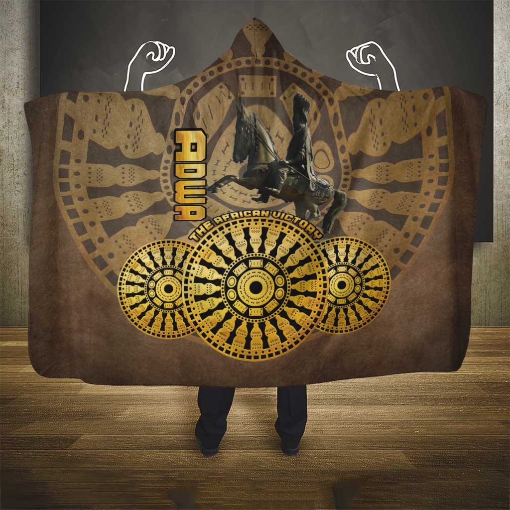 Adwa Victory Day Hooded Blanket Adwa Battle Shield - Vintage Style