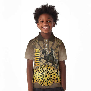 Adwa Victory Day Kid Polo Shirt Adwa Battle Shield - Vintage Style