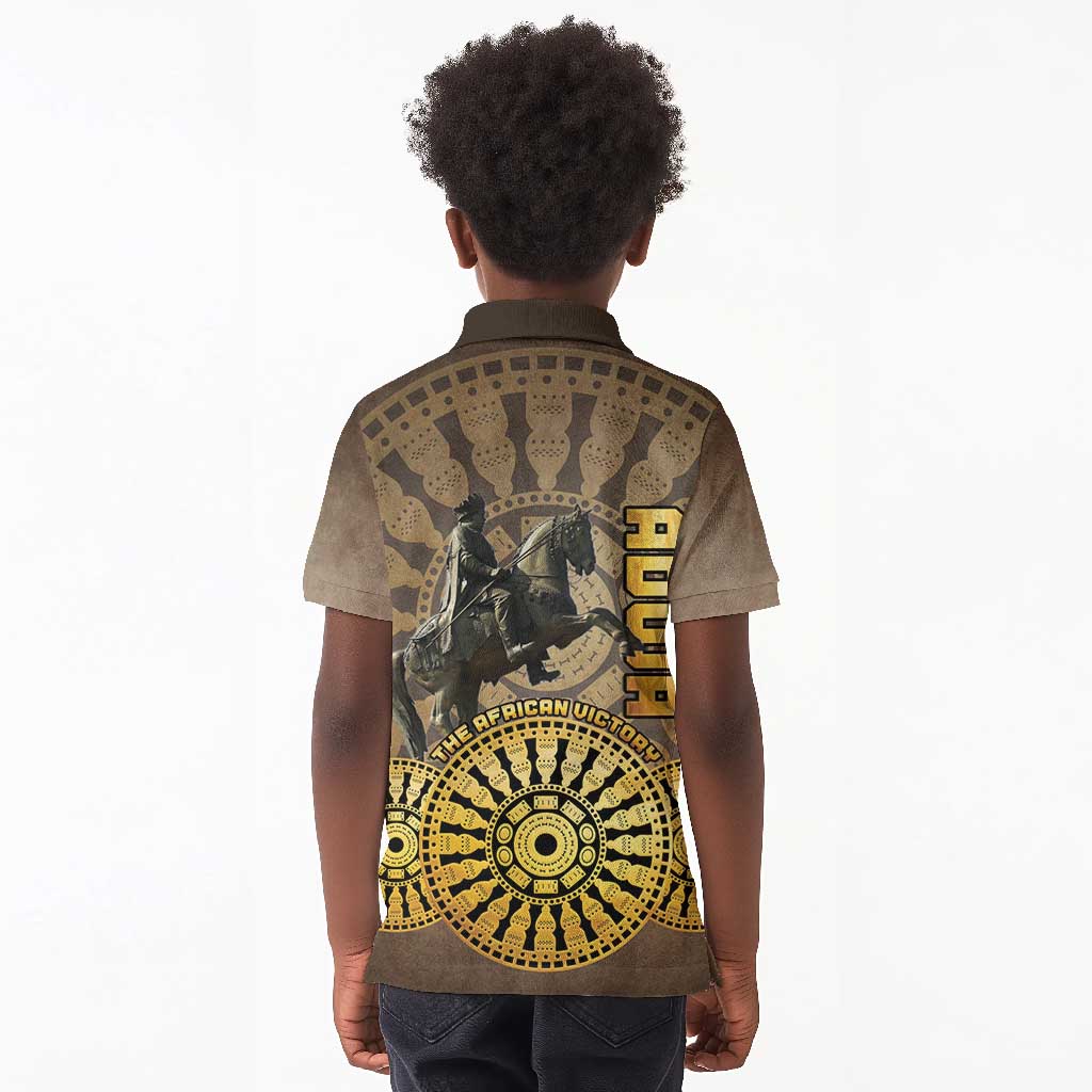 Adwa Victory Day Kid Polo Shirt Adwa Battle Shield - Vintage Style