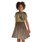 Adwa Victory Day Kid Short Sleeve Dress Adwa Battle Shield - Vintage Style