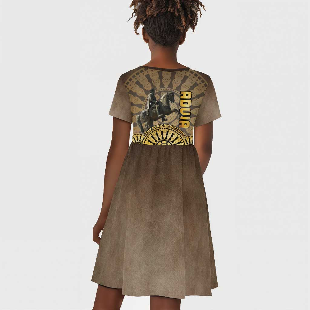 Adwa Victory Day Kid Short Sleeve Dress Adwa Battle Shield - Vintage Style