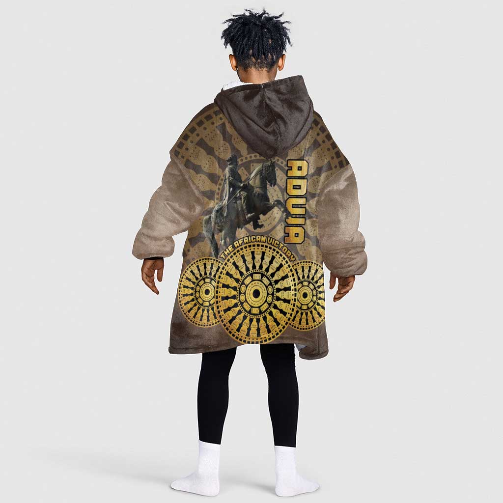 Adwa Victory Day Kid Wearable Blanket Hoodie Adwa Battle Shield - Vintage Style