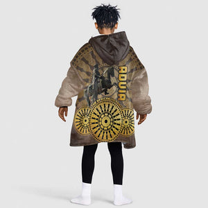 Adwa Victory Day Kid Wearable Blanket Hoodie Adwa Battle Shield - Vintage Style