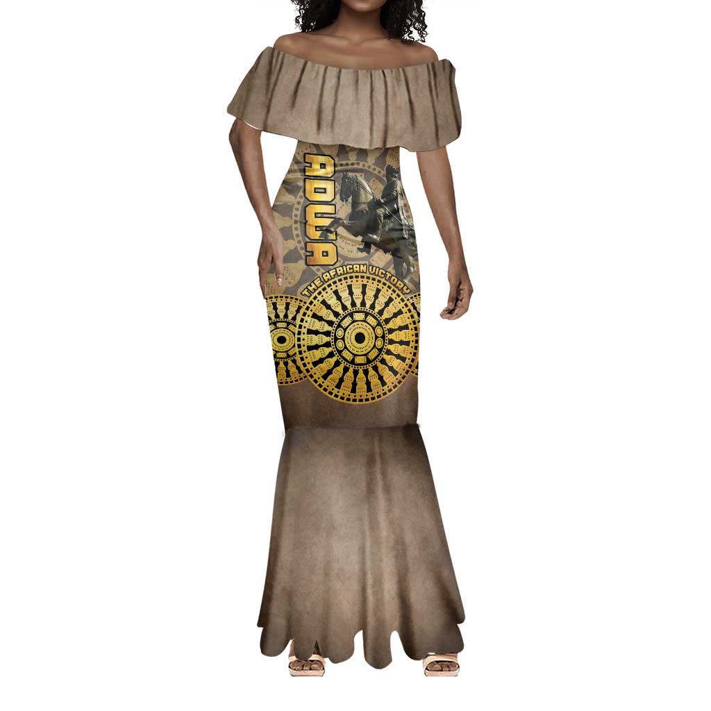 Adwa Victory Day Mermaid Dress Adwa Battle Shield - Vintage Style