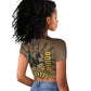 Adwa Victory Day Raglan Cropped T shirt Adwa Battle Shield - Vintage Style