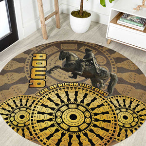 Adwa Victory Day Round Carpet Adwa Battle Shield - Vintage Style