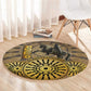 Adwa Victory Day Round Carpet Adwa Battle Shield - Vintage Style