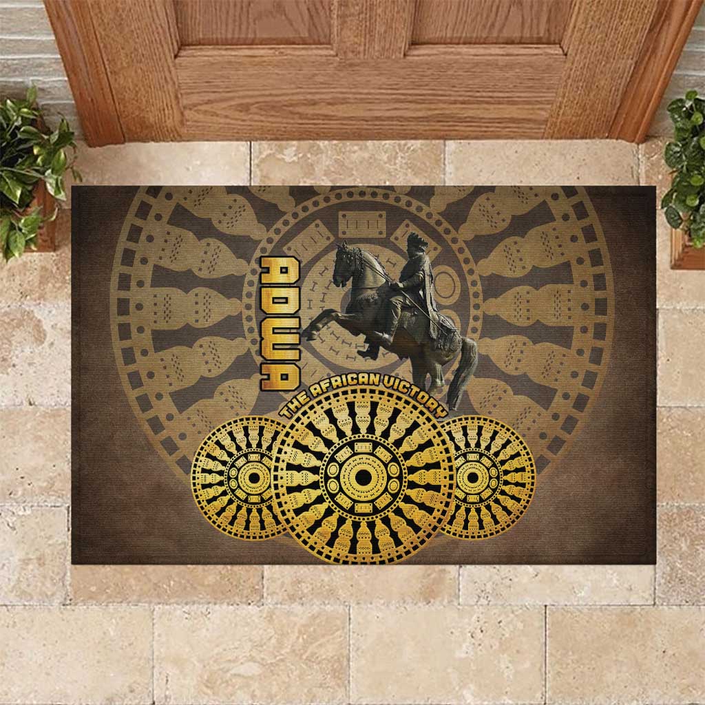 Adwa Victory Day Rubber Doormat Adwa Battle Shield - Vintage Style