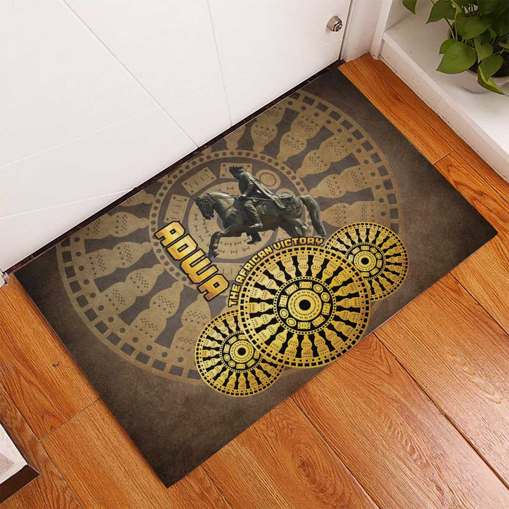 Adwa Victory Day Rubber Doormat Adwa Battle Shield - Vintage Style