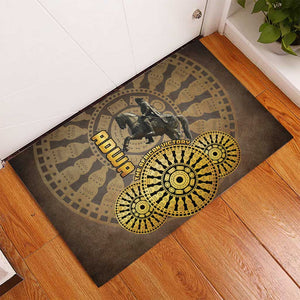 Adwa Victory Day Rubber Doormat Adwa Battle Shield - Vintage Style