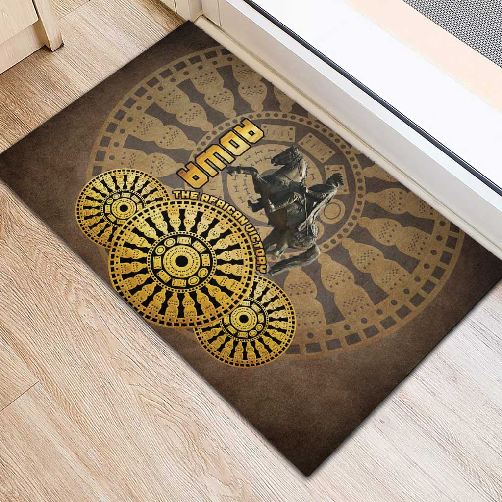 Adwa Victory Day Rubber Doormat Adwa Battle Shield - Vintage Style