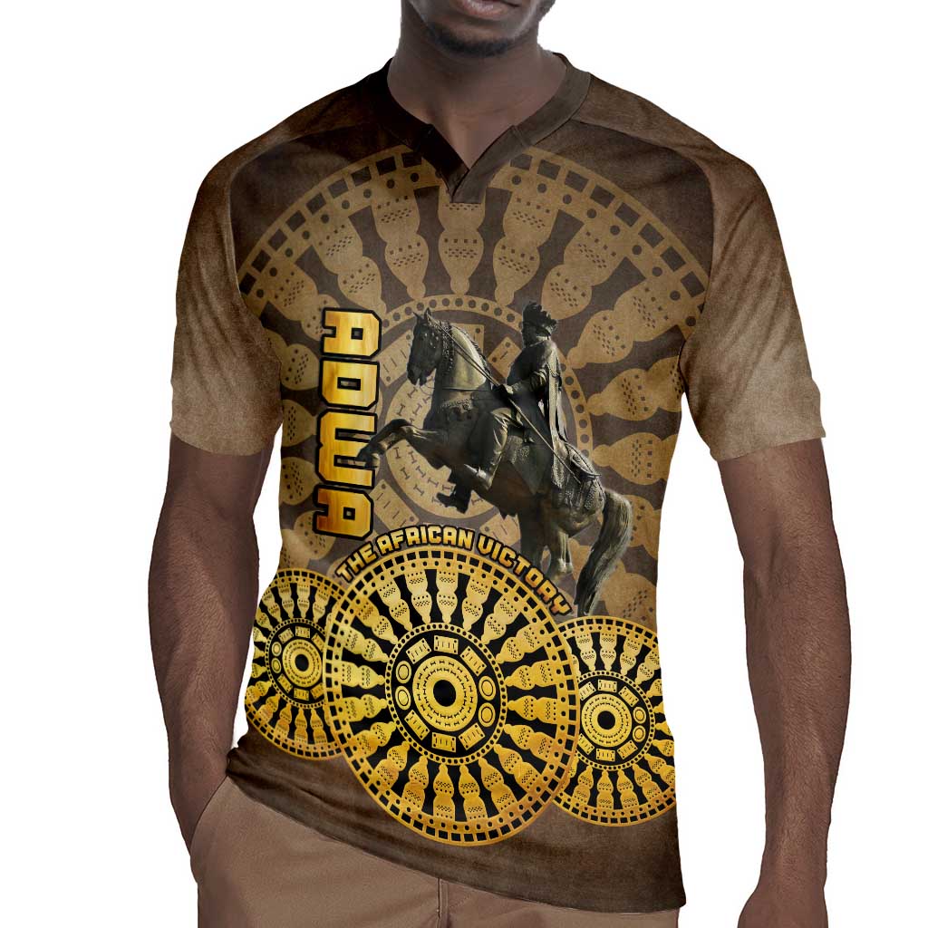 Adwa Victory Day Rugby Jersey Adwa Battle Shield - Vintage Style