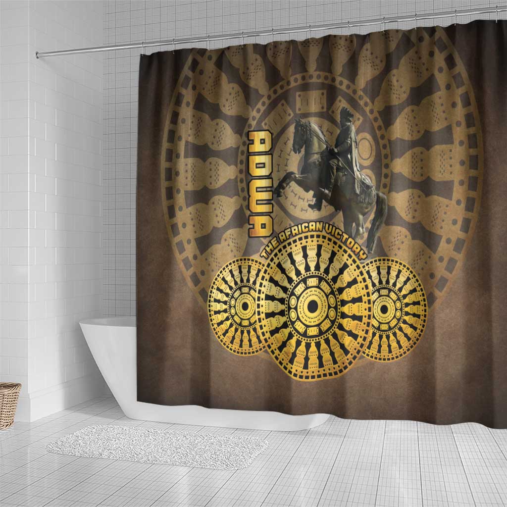 Adwa Victory Day Shower Curtain Adwa Battle Shield - Vintage Style