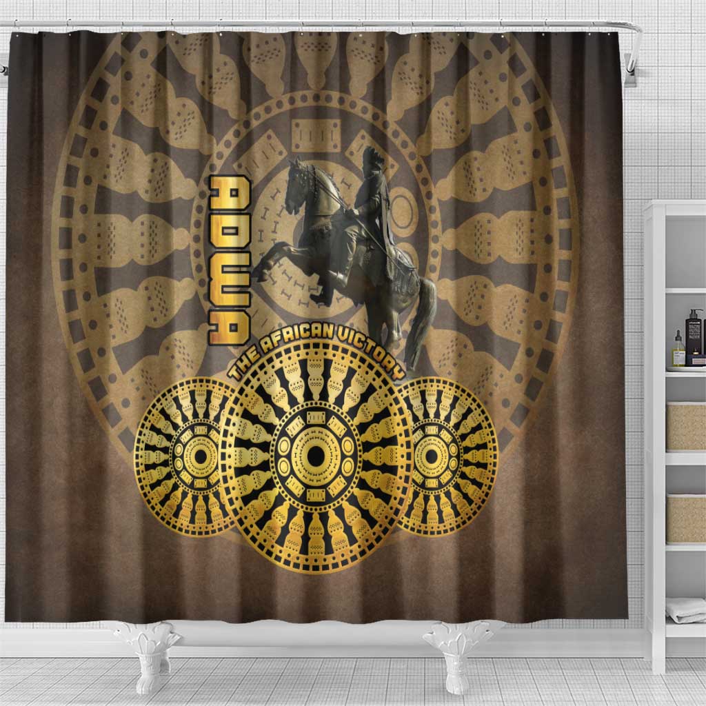 Adwa Victory Day Shower Curtain Adwa Battle Shield - Vintage Style
