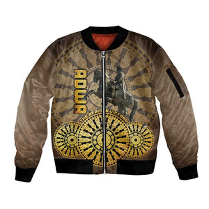 Adwa Victory Day Sleeve Zip Bomber Jacket Adwa Battle Shield - Vintage Style