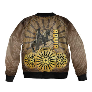 Adwa Victory Day Sleeve Zip Bomber Jacket Adwa Battle Shield - Vintage Style