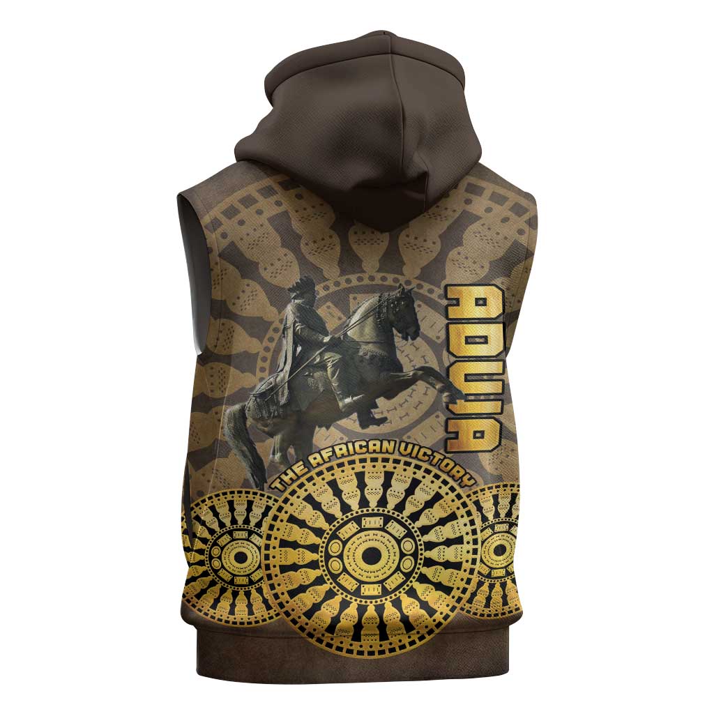 Adwa Victory Day Sleeveless Hoodie Adwa Battle Shield - Vintage Style - African Pride