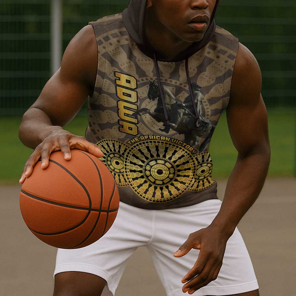 Adwa Victory Day Sleeveless Hoodie Adwa Battle Shield - Vintage Style - African Pride
