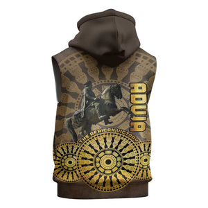 Adwa Victory Day Sleeveless Zip Hoodie Adwa Battle Shield - Vintage Style - African Pride