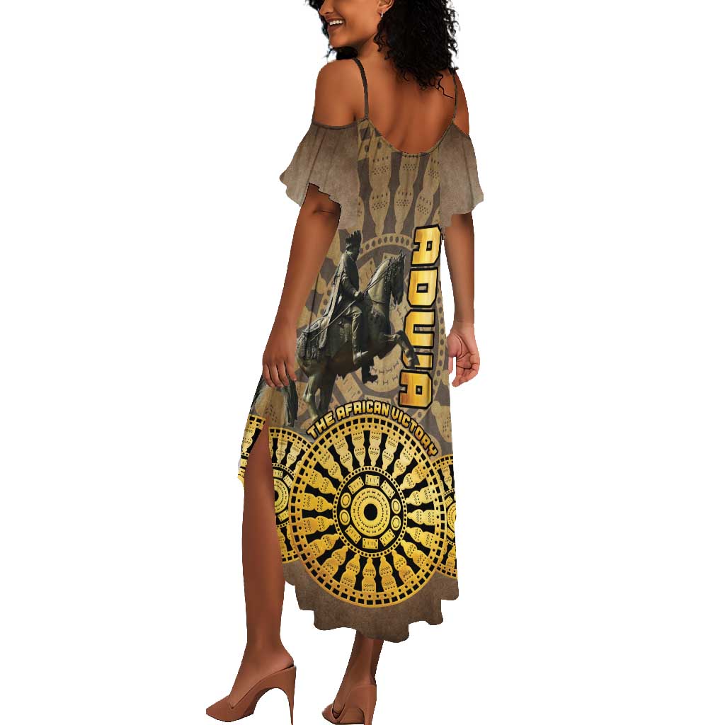 Adwa Victory Day Summer Maxi Dress Adwa Battle Shield - Vintage Style