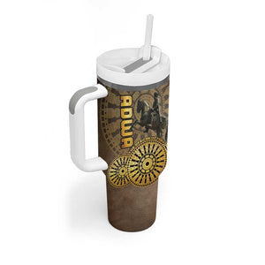 Adwa Victory Day Tumbler With Handle Adwa Battle Shield - Vintage Style