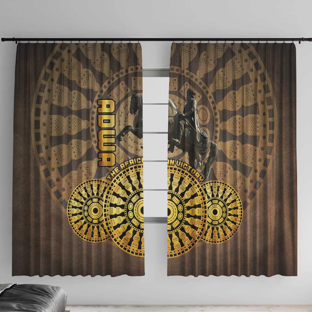 Adwa Victory Day Window Curtain Adwa Battle Shield - Vintage Style