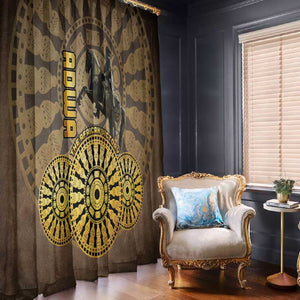 Adwa Victory Day Window Curtain Adwa Battle Shield - Vintage Style
